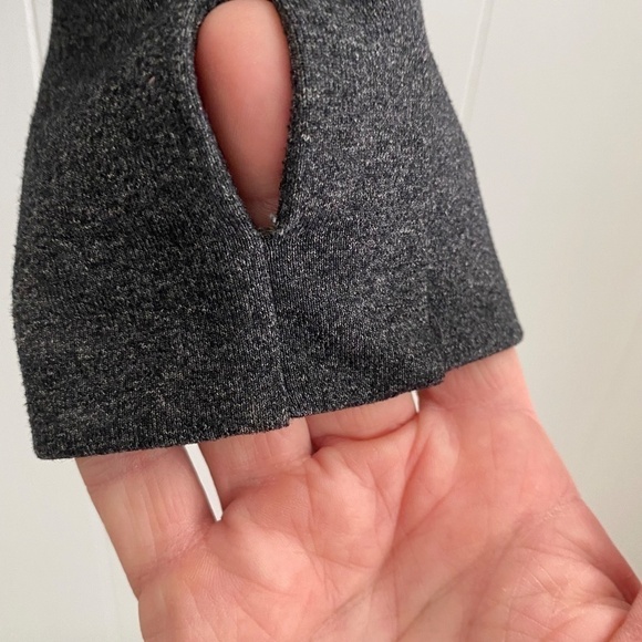 Ladies Prana athletic jacket dark grey with pink trim, thumb holes size M - Picture 6 of 14